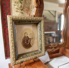 Old framed photo at Rosedale Plantation