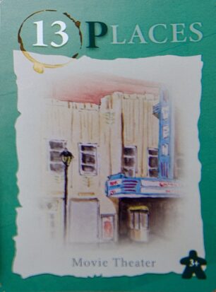 PLACES Card - Movie Theater A green “PLACES” game card labeled