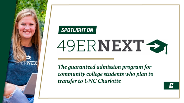 49erNext co-admission program helps community college students seamlessly transfer to UNC Charlotte