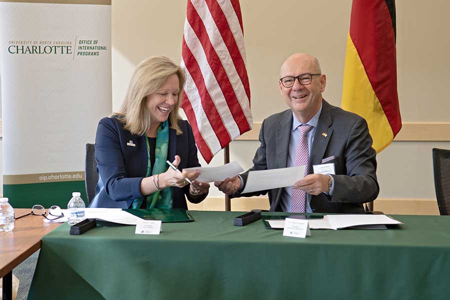 Charlotte signs partnership with German university
