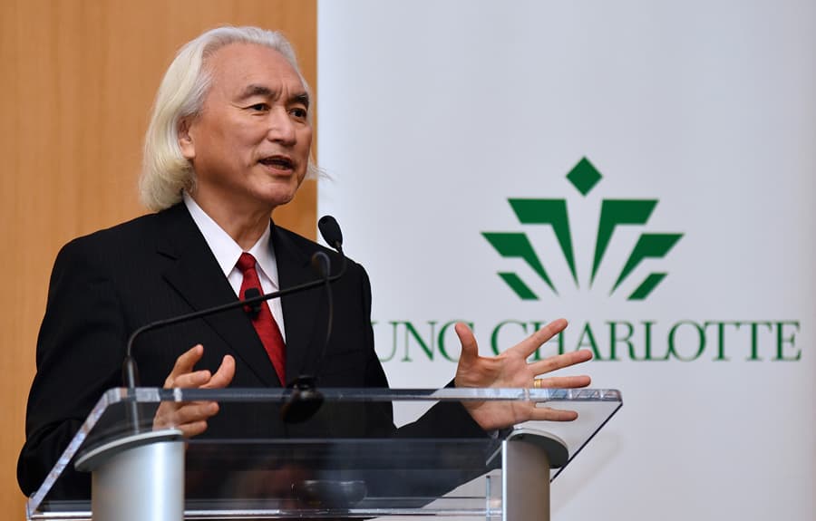 Michio Kaku speaking at UNC Charlotte