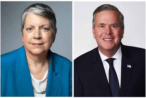 Jeb Bush and Janet Napolitano to deliver 11th annual Chancellor’s Speaker Series