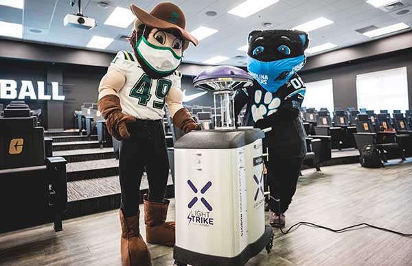 Carolina Panthers, Xenex donate germ-zapping robot