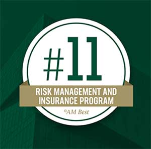 Risk Management and Insurance program claims top 20 spot in survey ranking