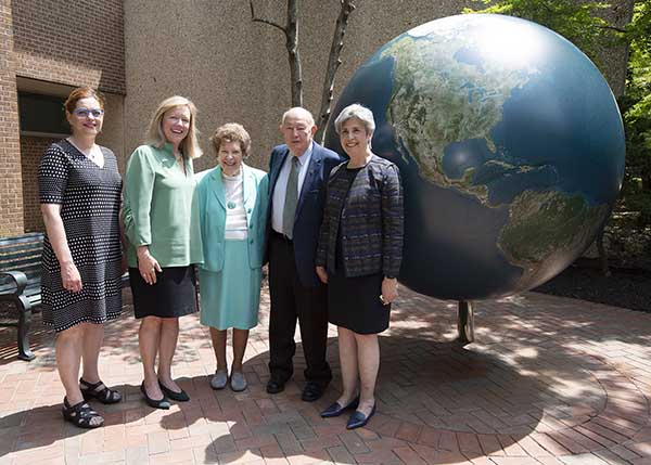 For years Norm Schul, first chair of UNC Charlotte’s Department of Geography and Earth Sciences, has wanted to commission a visually appealing globe for the department that would bring distinction and serve as a teaching tool. 