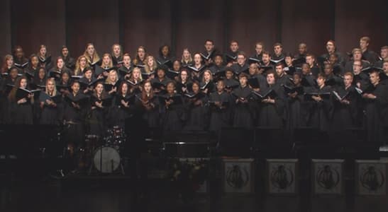 Choir at UNC presidential inauguration