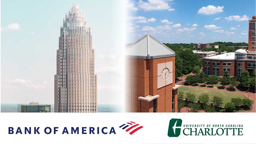 Bank of America invests $2.5 million to support student success at UNC Charlotte and upward mobility for the region