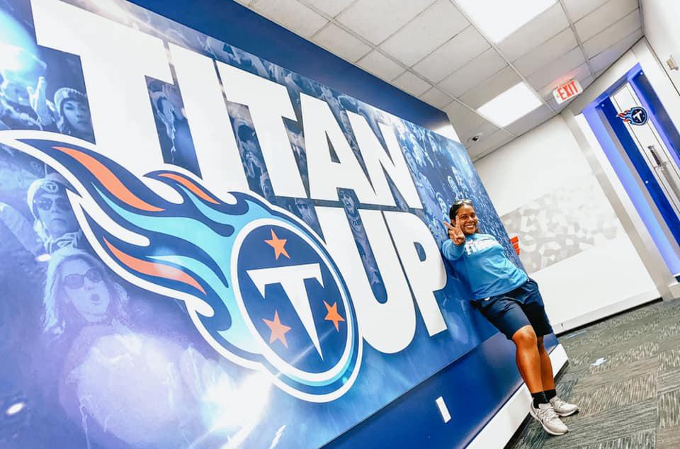 Bria Jones '17 has a dream opportunity with a seven-week internship with the Tennessee Titans