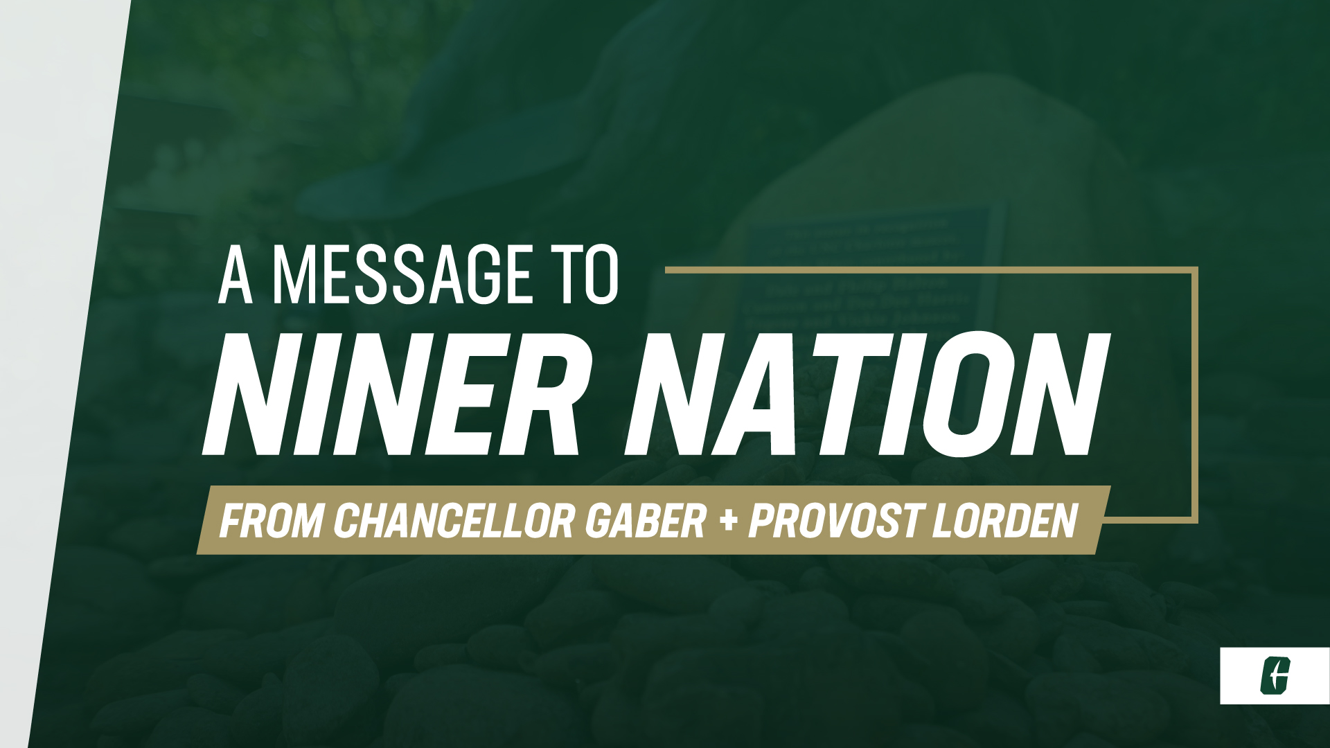 Message from Chancellor Gaber and Provost Lorden
