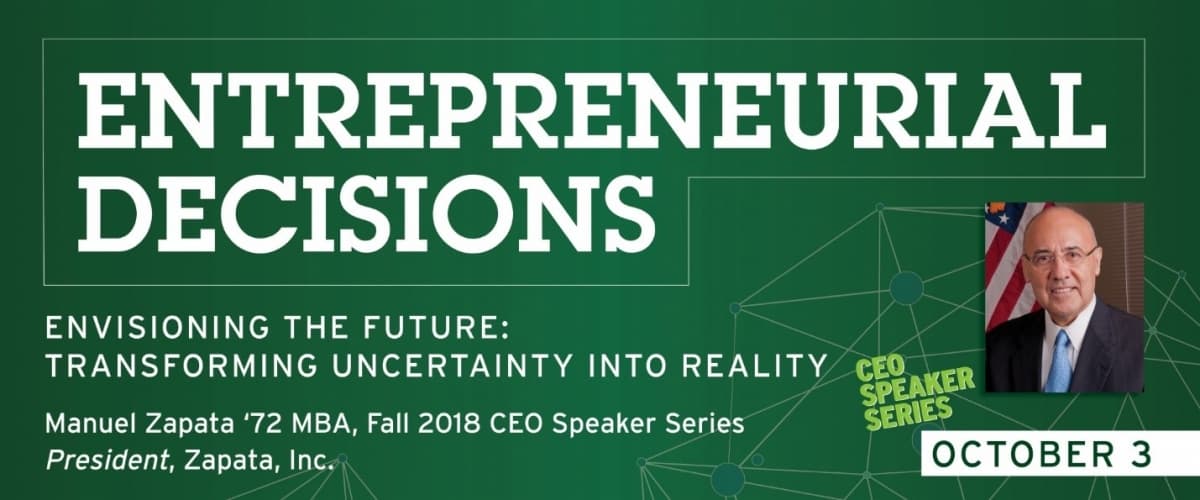 CEO Speaker Series: Envisioning the Future: Transforming Uncertainty Into Reality