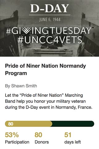 Pride of Niner Nation Normandy Program