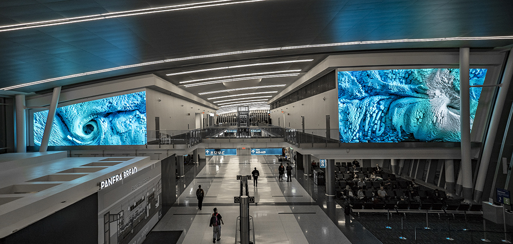 Refik Anadol, Interconnected, 2018, Commissioned by the Arts & Science Council and Public Art Commission with the City of Charlotte and Charlotte Douglas International Airport