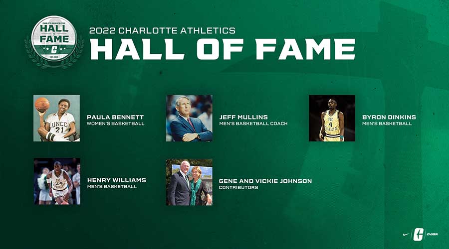 Charlotte 49ers Announce Second Athletics Hall of Fame Class 