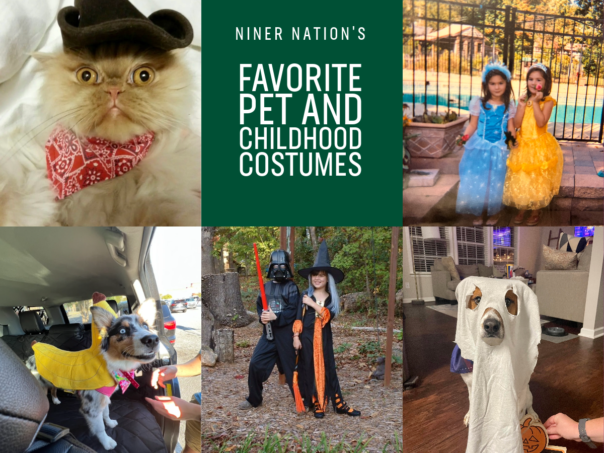 Photo of child and pet costumes