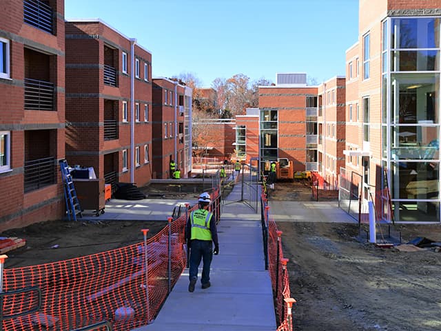 Residence Hall construction