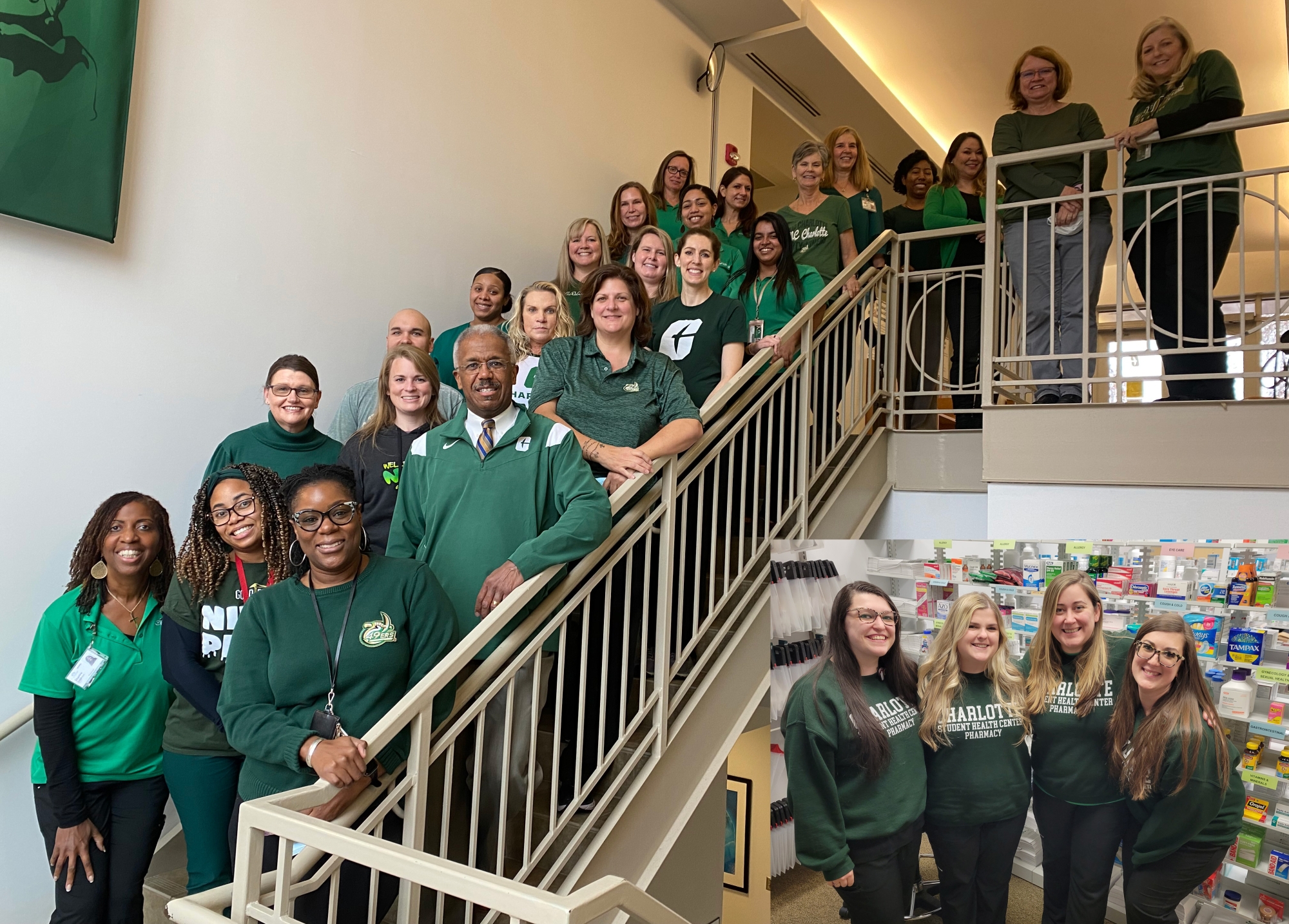 Student Health Center Staff Wear Green!
