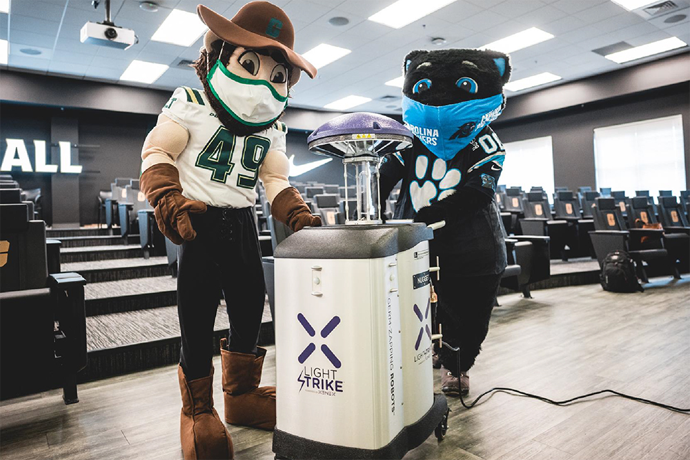 Panthers, Xenex donate germ-zapping robot to Charlotte 49ers