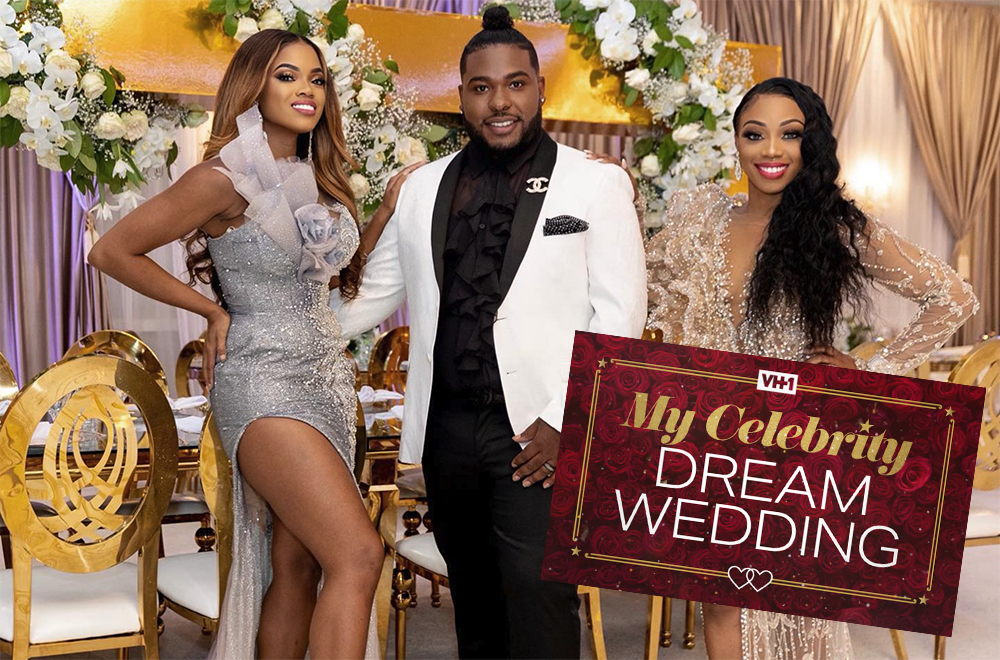 Lance Devereux with the cast of VH1's "My Celebrity Dream Wedding"