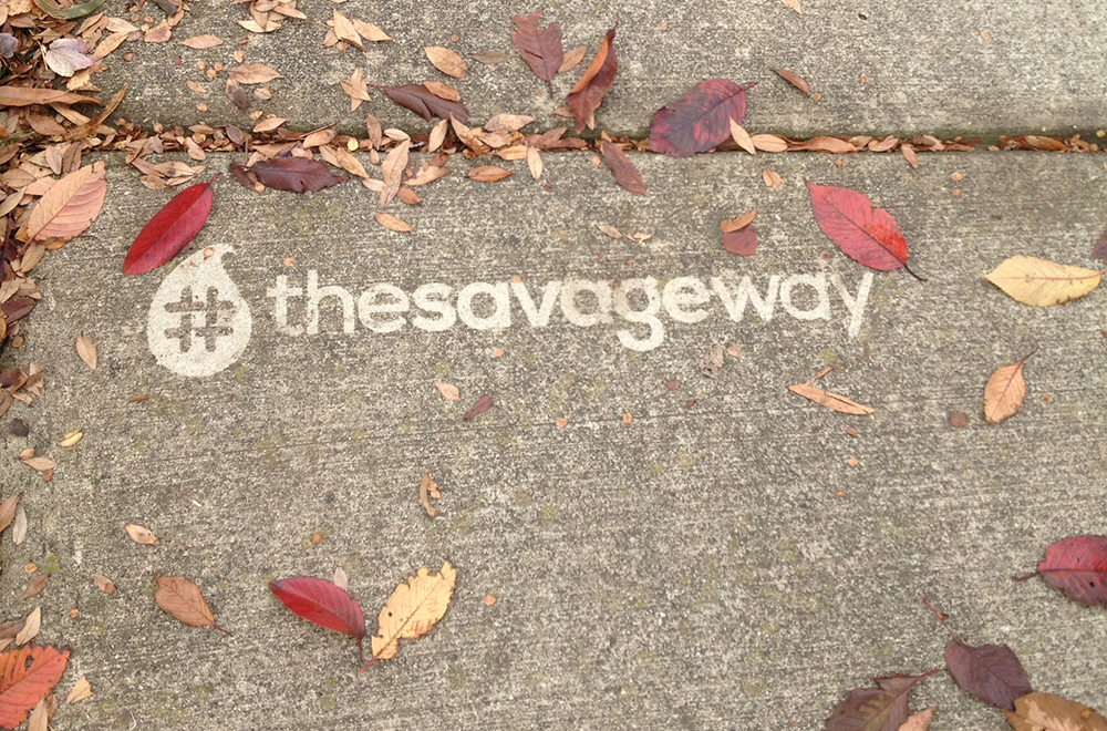 #TheSavageWay written in clean graffiti
