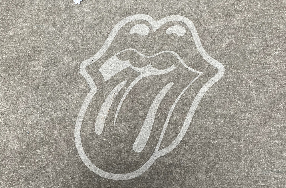 Rolling Stones Clean Graffiti