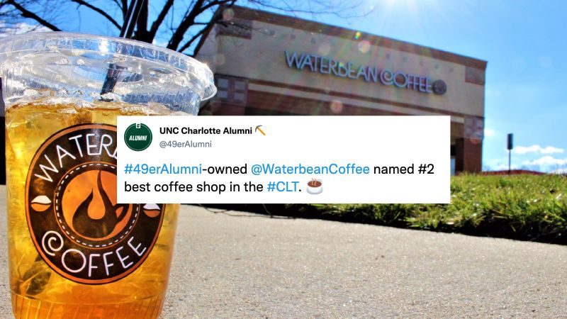 Waterbean Coffee voted runner up favorite coffee place in CLT.
