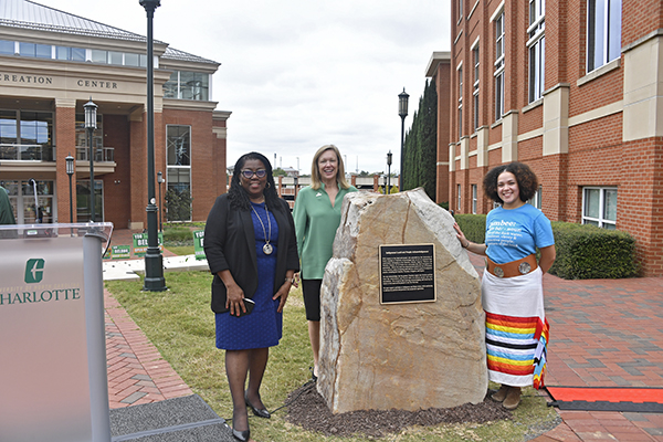 Land acknowledgement plaque unveiled on campus
