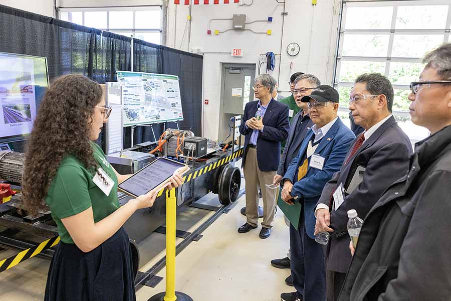 A delegation of 16 Taiwanese electric vehicle executives received an inside look