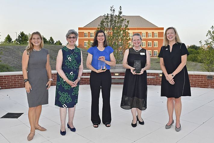 Anabel Aliaga-Buchenau and Kathryn Asala are the 2021 recipients of the Bank of America Award for Teaching Excellence and the Charlotte Award for Teaching Excellence