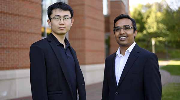 Srijan Das and Xiang Zhang, two first-year faculty researchers in the College of Computing and Informatics