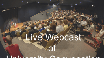 Watch a webcast of University Convocation