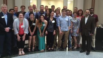 KIT exchange students with UNC Charlotte faculty and researchers