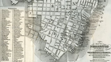 Archival map of Charleston