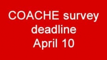 COACHE survey deadline
