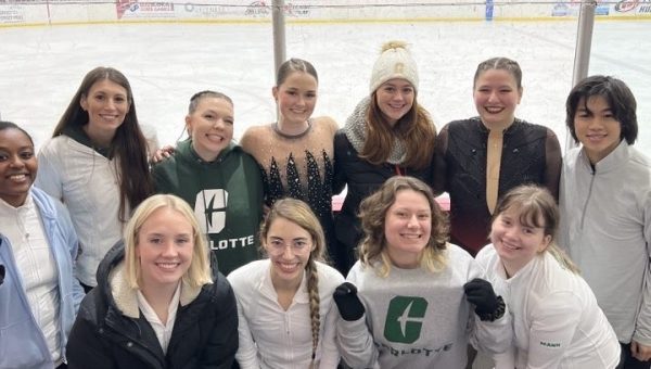 Figure skating club students