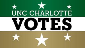 UNC Charlotte votes graphic