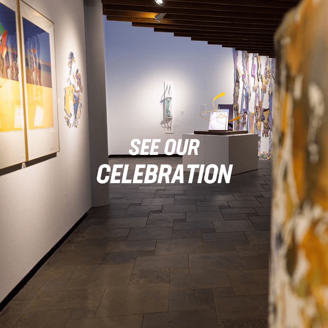 See our Celebration over interior photo of Rowe Arts gallery