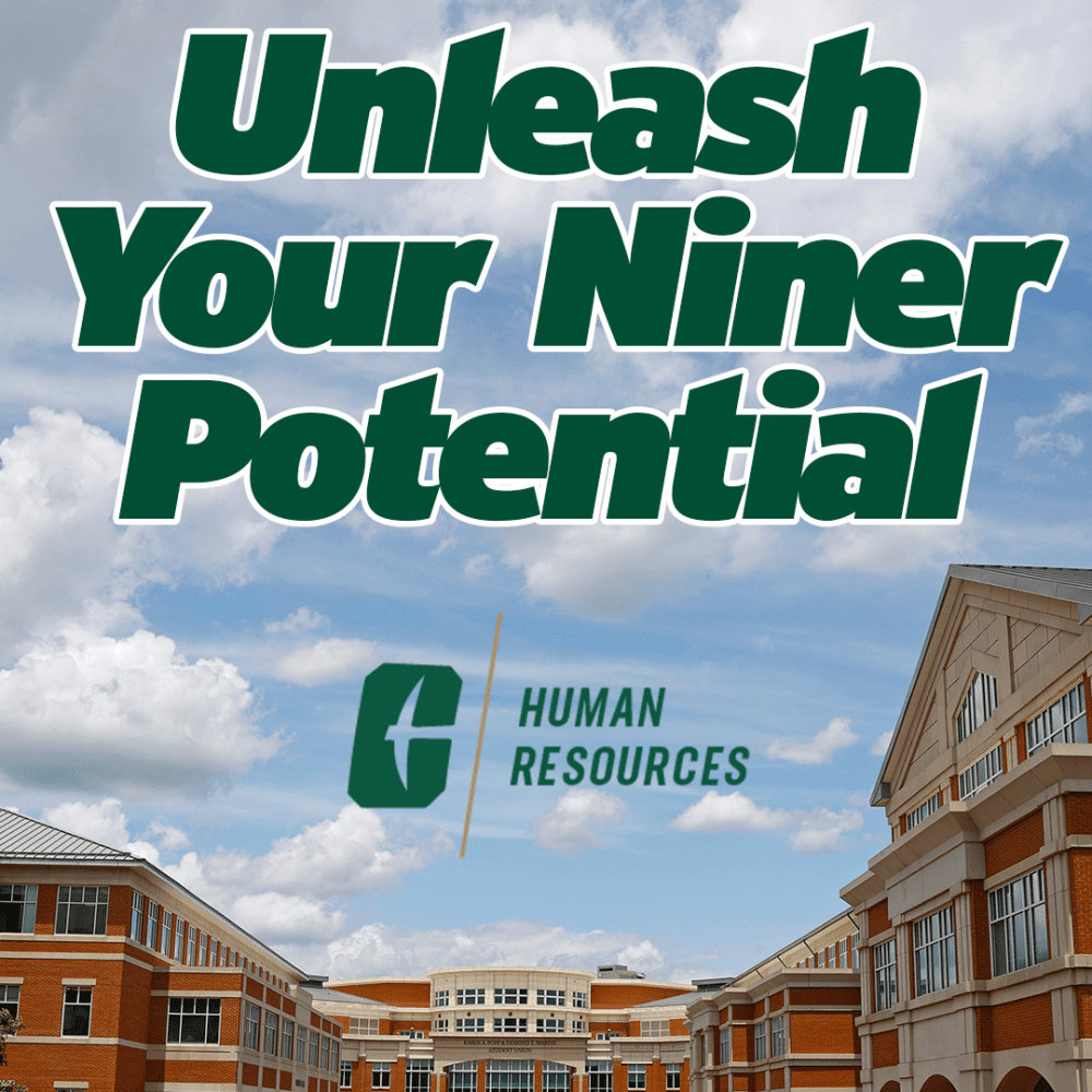 Unleash Niner Potential workshop series graphic