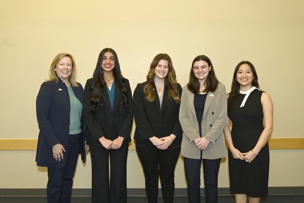Chancellor Gaber with the Truman and Gaither nominees