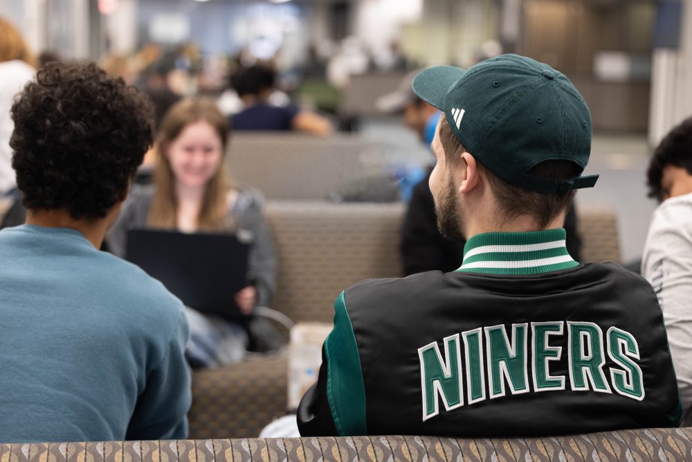 Student wearing green
