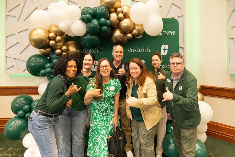 Faculty and staff at NIner Nation Gives luncheon