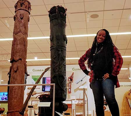 tamara williams with African drums