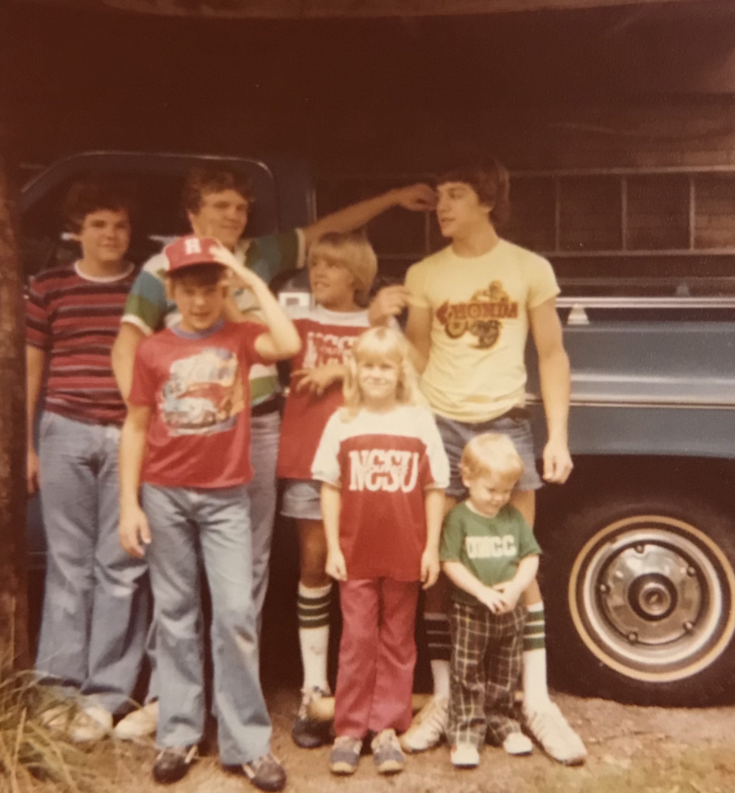 Bo Cauble as a young child wearing a UNCC shirt