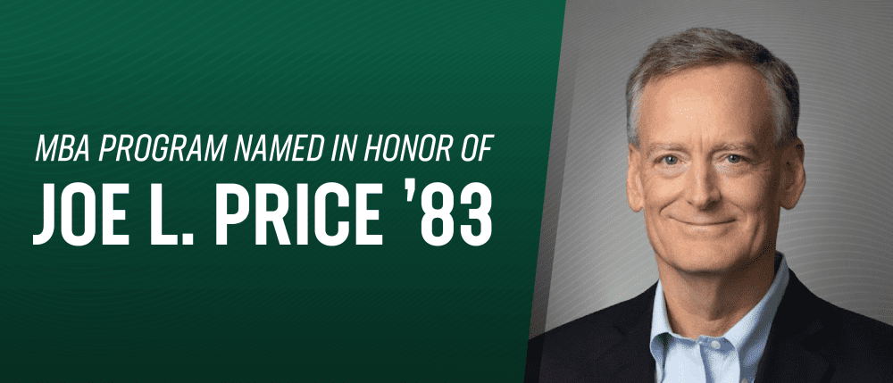 MBA Program Named in Honor of Joe L. Price '83