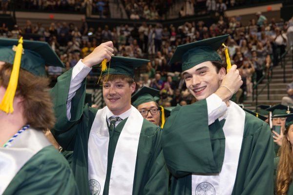Graduates turn their tassels