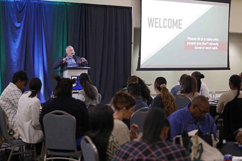 Steven Rogelberg welocme's attendees to the Care Conference