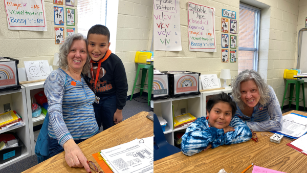 Nan Byars tutors elementary students
