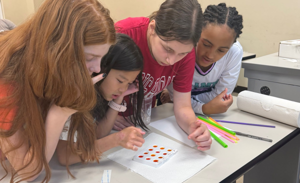 Students at the forensic science youth workshop