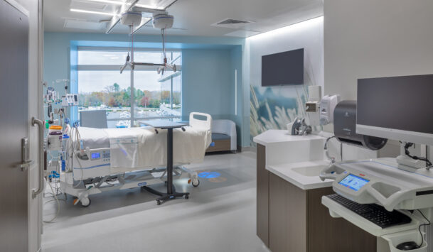 AH Pineville P3_19 - Patient Room Medical room featuring a patient bed and resting area.