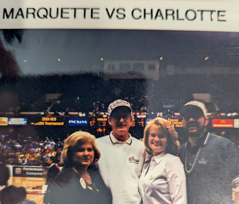 Basketball As a young alumnus, Paul follow the men's basketball team to tournaments in March