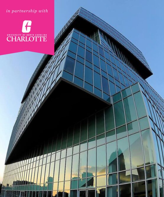 Modern glass building with a 